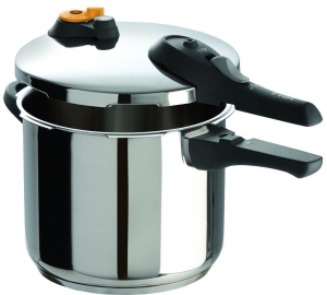 T-fal P25107 Stainless Steel Dishwasher Safe PFOA Free Pressure Cooker Cookware