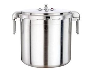 #2. The Buffalo Stainless Steel Commercial Series Pressure Cooker (32-Quart)