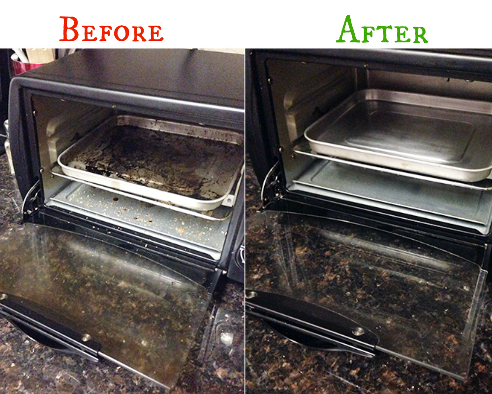 how to clean a toaster oven